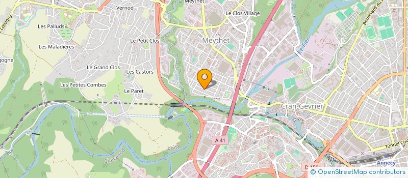 localisation de l'entreprise HF NETT' SERVICES à ANNECY