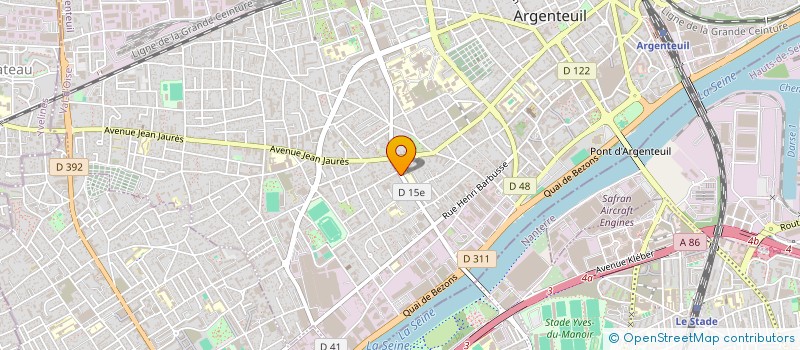 localisation de l'entreprise HF PLOMBERIE  ARGENTEUIL