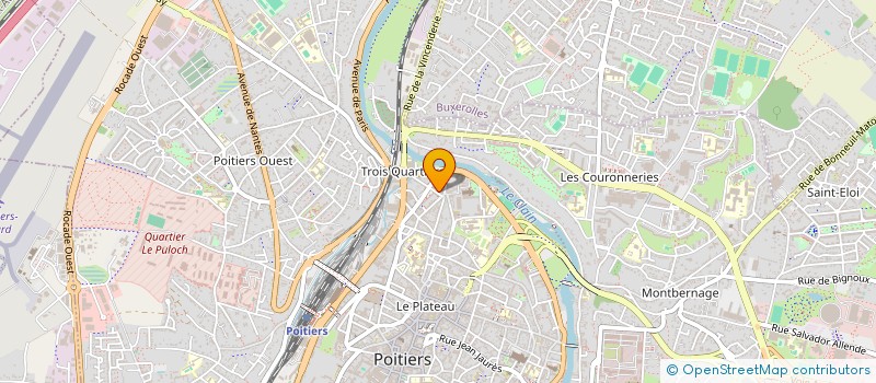 localisation de l'entreprise HF POITOU CHARENTES à POITIERS