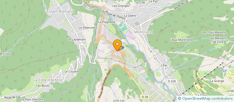 localisation de l'entreprise HF RACING à MORZINE