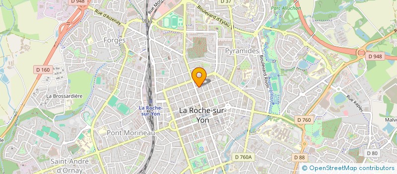 localisation de l'entreprise HF SOLUTION à LA ROCHE-SUR-YON