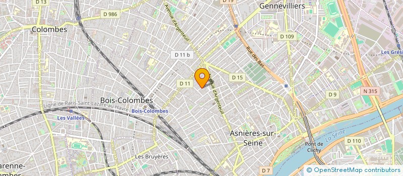 localisation de l'entreprise HF63*  ASNIERES-SUR-SEINE