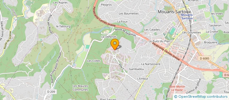 localisation de l'entreprise HFA INVEST & MANAGEMENT  MOUANS-SARTOUX