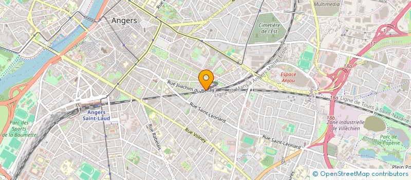 localisation de l'entreprise HFB à ANGERS