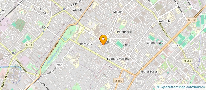 localisation de l'entreprise HFB  ROUBAIX