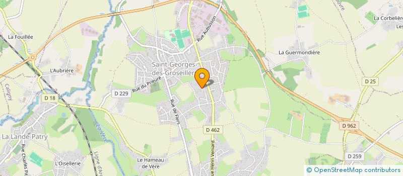 localisation de l'entreprise HFBA à SAINT-GEORGES-DES-GROSEILLERS