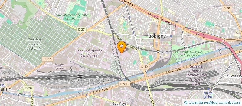 localisation de l'entreprise HFBP  BOBIGNY