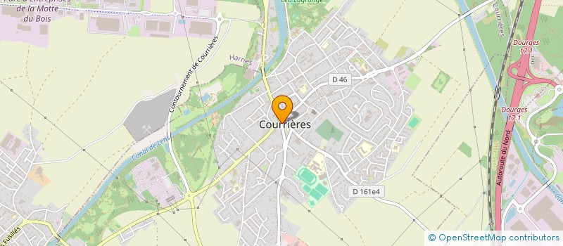 localisation de l'entreprise HFC  COURRIERES