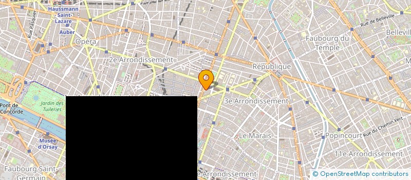 localisation de l'entreprise HFC  PARIS