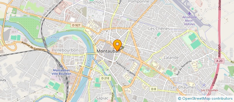 localisation de l'entreprise HFC  MONTAUBAN