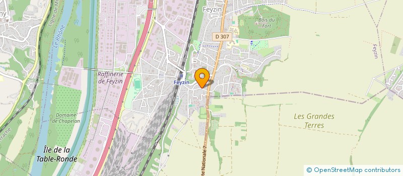 localisation de l'entreprise HFC  FEYZIN