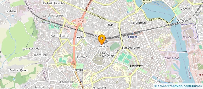 localisation de l'entreprise HFCL2  LORIENT