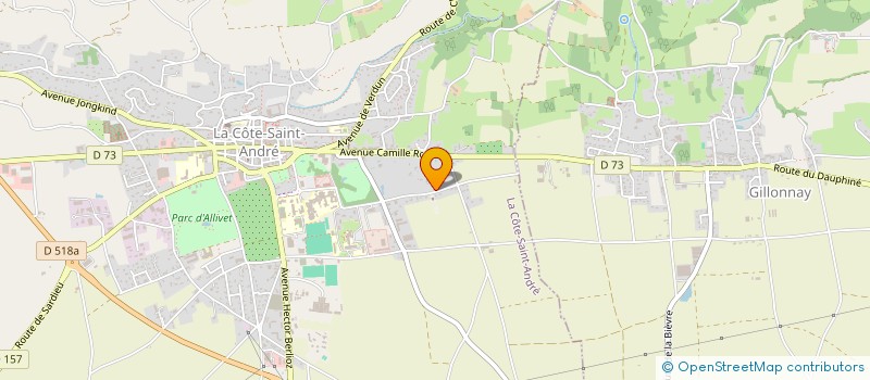 localisation de l'entreprise HFCOACHING  LA COTE-SAINT-ANDRE