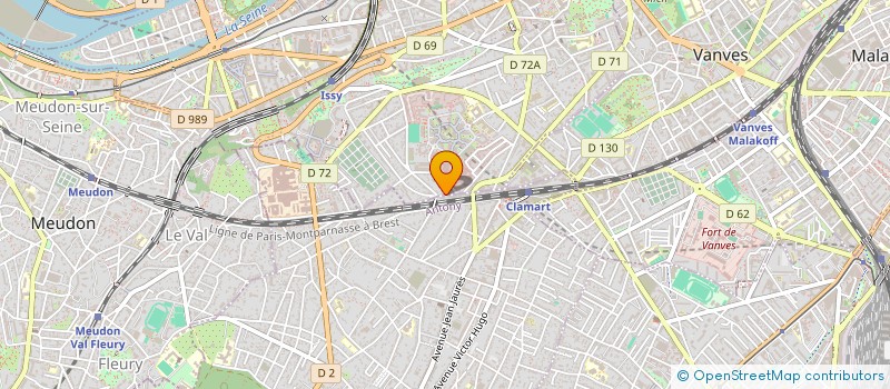 localisation de l'entreprise HFD à ISSY-LES-MOULINEAUX