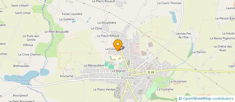 localisation de l'entreprise HFD  ROMILLE