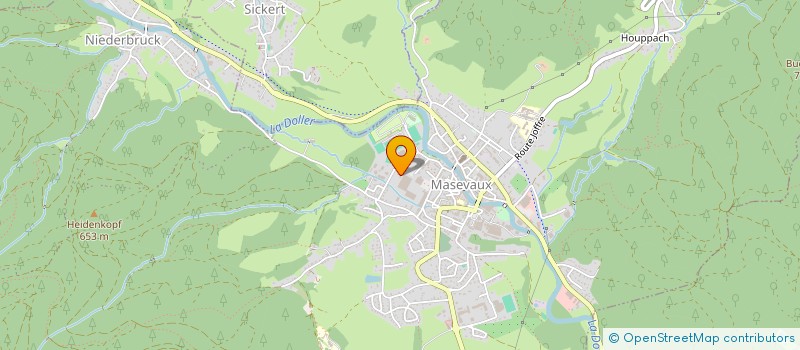 localisation de l'entreprise HFE - HOLDING FAMILLE ERHARD  MASEVAUX-NIEDERBRUCK