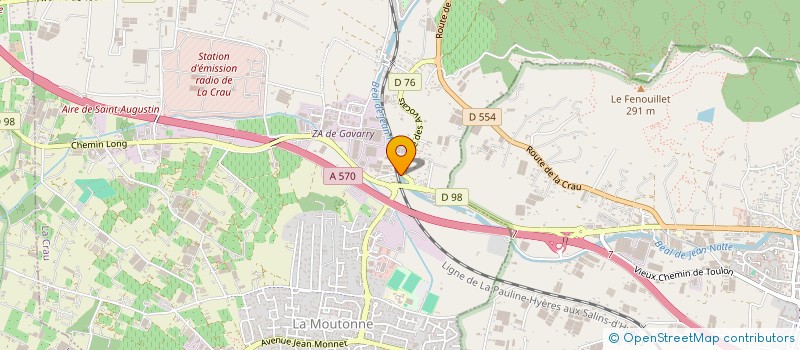 localisation de l'entreprise HFEB  LA CRAU