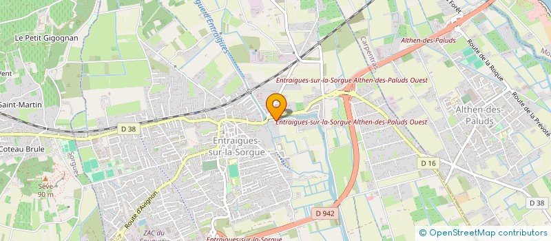 localisation de l'entreprise HFG  ENTRAIGUES-SUR-LA-SORGUE