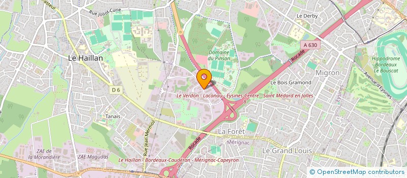 localisation de l'entreprise HFI 33 à EYSINES