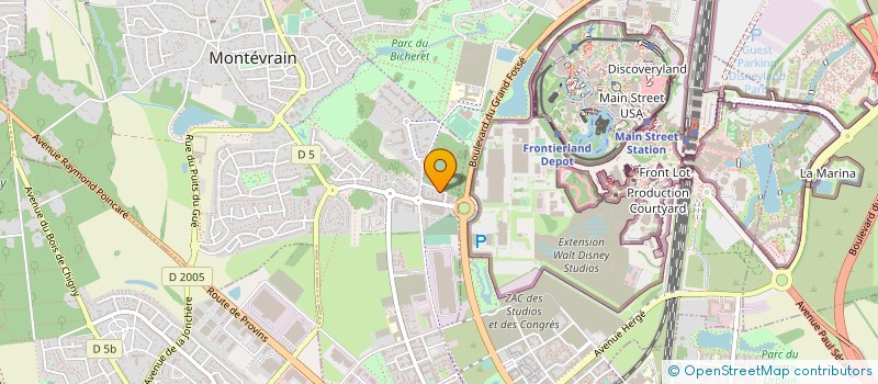 localisation de l'entreprise HFI 4 à MONTEVRAIN