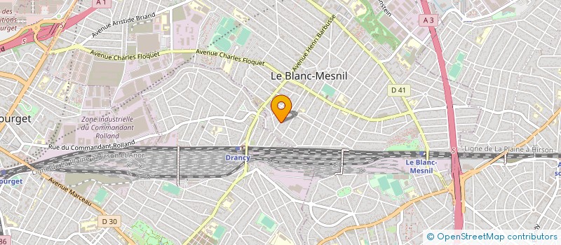 localisation de l'entreprise HFI RENOV à LE BLANC-MESNIL