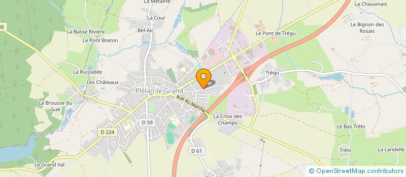 localisation de l'entreprise HFL  TREFFENDEL