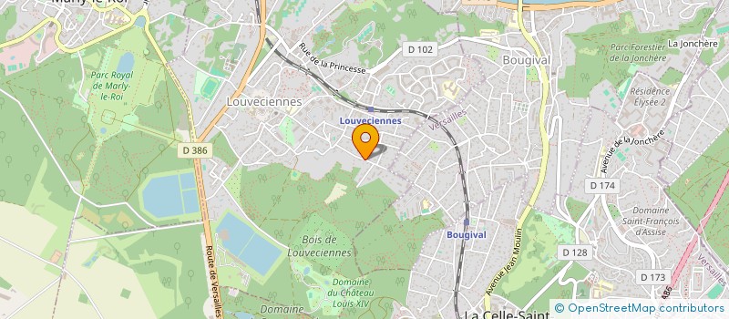 localisation de l'entreprise HFL IMMOBILIER  LOUVECIENNES