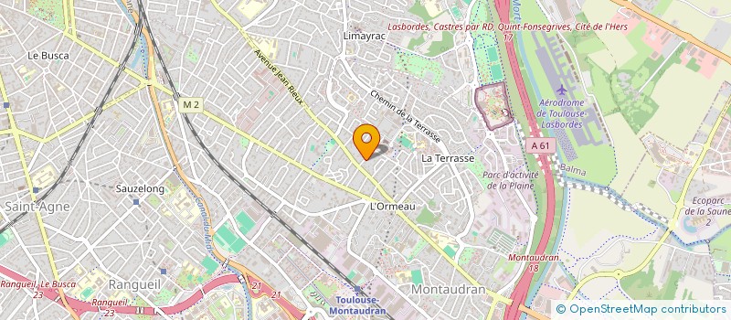 localisation de l'entreprise HFM  TOULOUSE