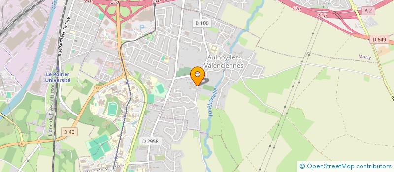 localisation de l'entreprise HFM  AULNOY-LEZ-VALENCIENNES