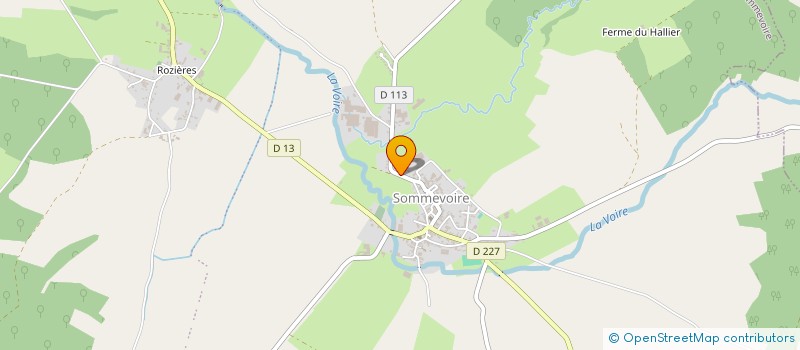 localisation de l'entreprise HFM à SOMMEVOIRE