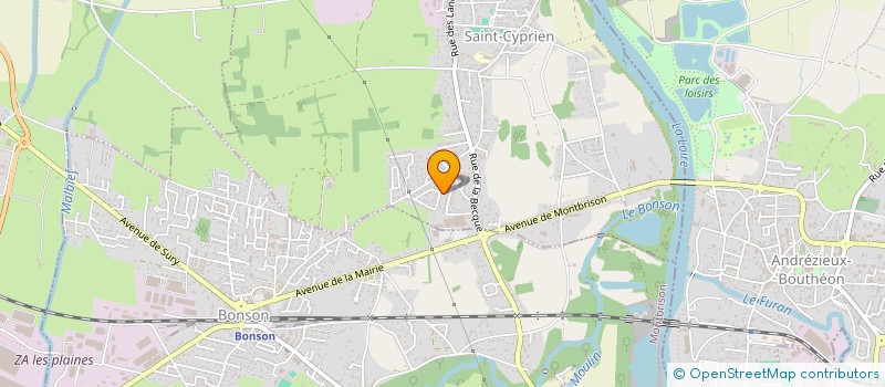 localisation de l'entreprise HFM  SAINT-CYPRIEN