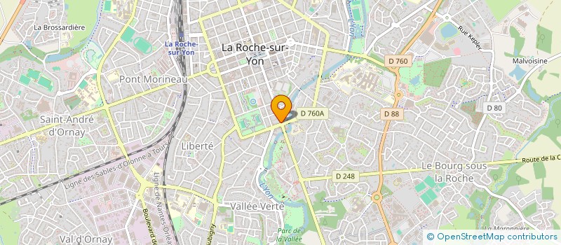 localisation de l'entreprise HFMR  LA ROCHE-SUR-YON