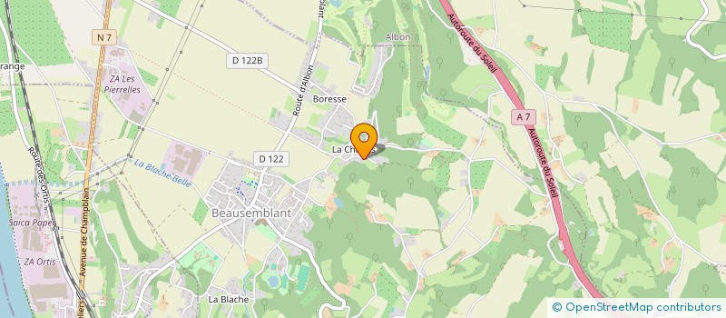 localisation de l'entreprise HFP IMMO  BEAUSEMBLANT