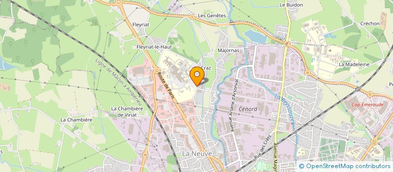 localisation de l'entreprise HFPO  VIRIAT