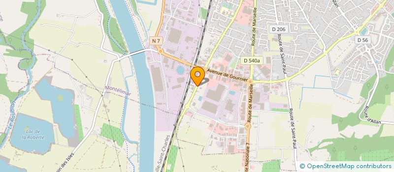 localisation de l'entreprise HFS  MONTELIMAR