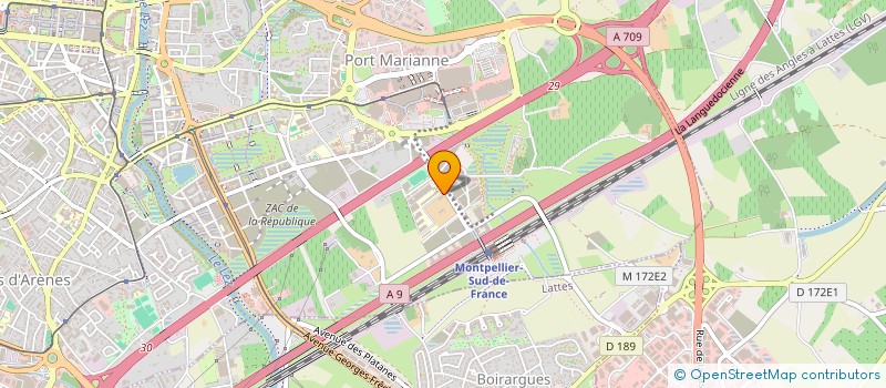 localisation de l'entreprise HFS à MONTPELLIER