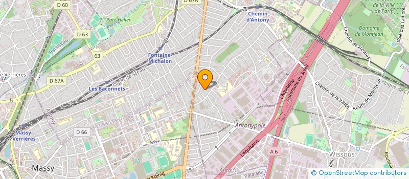 localisation de l'entreprise HFS à ANTONY