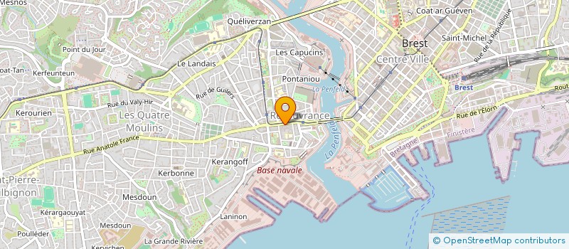 localisation de l'entreprise HFSM  BREST