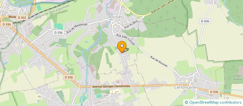 localisation de l'entreprise HFTD 28 144  ROUSIES