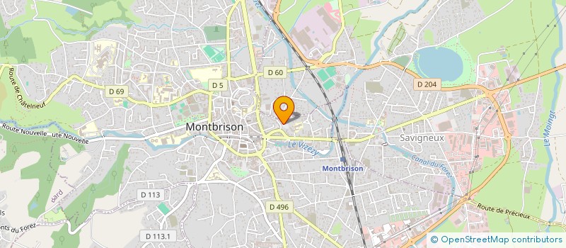 localisation de l'entreprise HFTEC à MONTBRISON