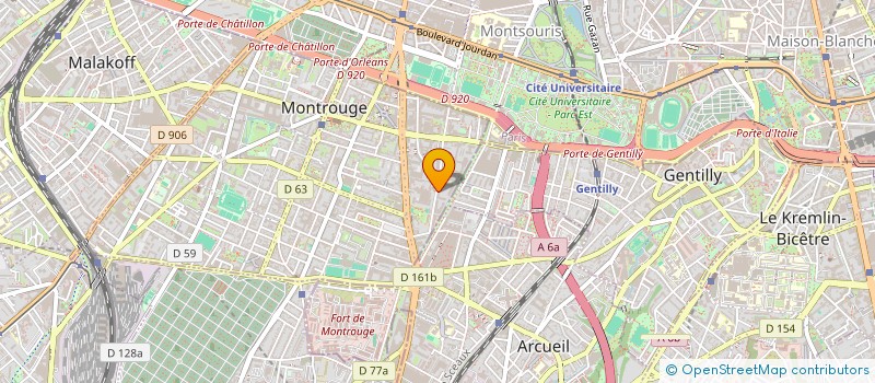 localisation de l'entreprise HFV  MONTROUGE