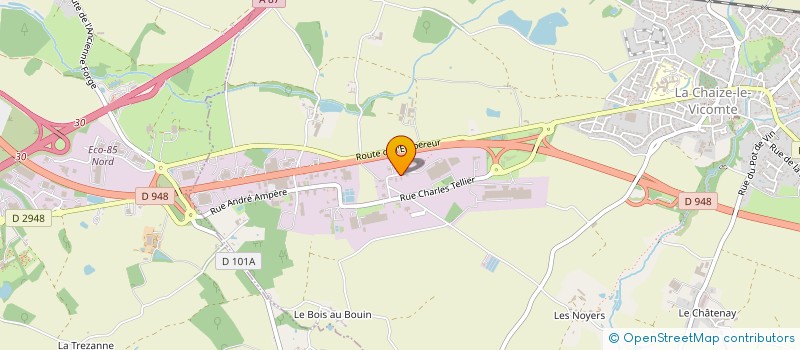 localisation de l'entreprise HFVB  LA CHAIZE-LE-VICOMTE