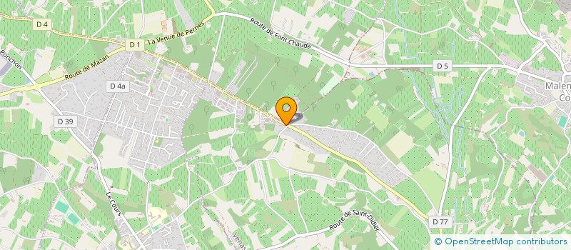 localisation de l'entreprise HFX  VENASQUE