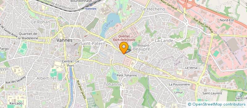localisation de l'entreprise HFX à VANNES