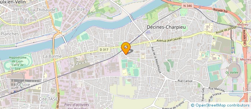 localisation de l'entreprise HFY MULTITEC  DECINES-CHARPIEU