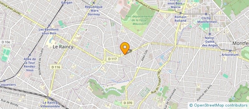 localisation de l'entreprise HFYA à CLICHY-SOUS-BOIS