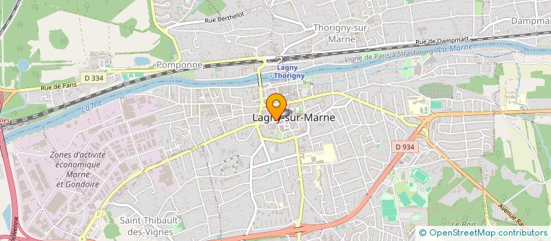 localisation de l'entreprise HG à LAGNY-SUR-MARNE