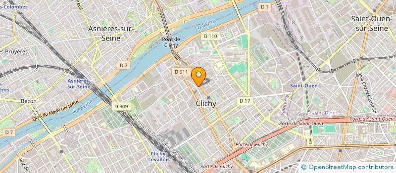 localisation de l'entreprise HG à CLICHY