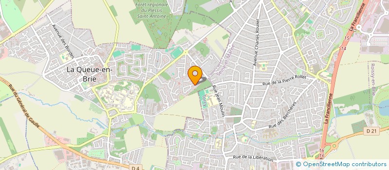 localisation de l'entreprise HG&CI  LA QUEUE-EN-BRIE