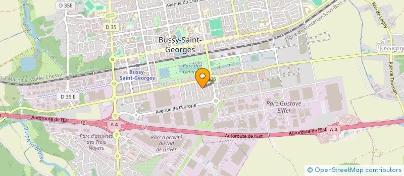 localisation de l'entreprise HG CONSULTING  BUSSY-SAINT-GEORGES